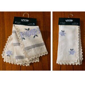 NWT PORTUGAL SET 2 KITCHEN TOWELS UNNIS 100% COTTON 16" X 24"